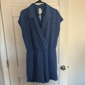 Blue Wrap Romper